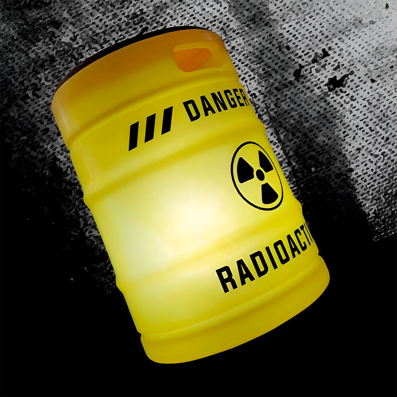 Banco Iluminado Radioactive Porta Objetos Tampo Madeira Bivolt Amarelo