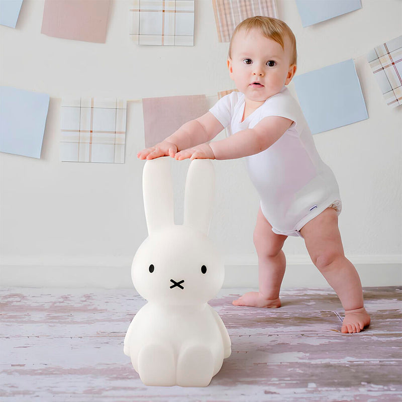 Luminária 3D Coelho 45cm Criativa Decoração Bivolt Branca - Miffy