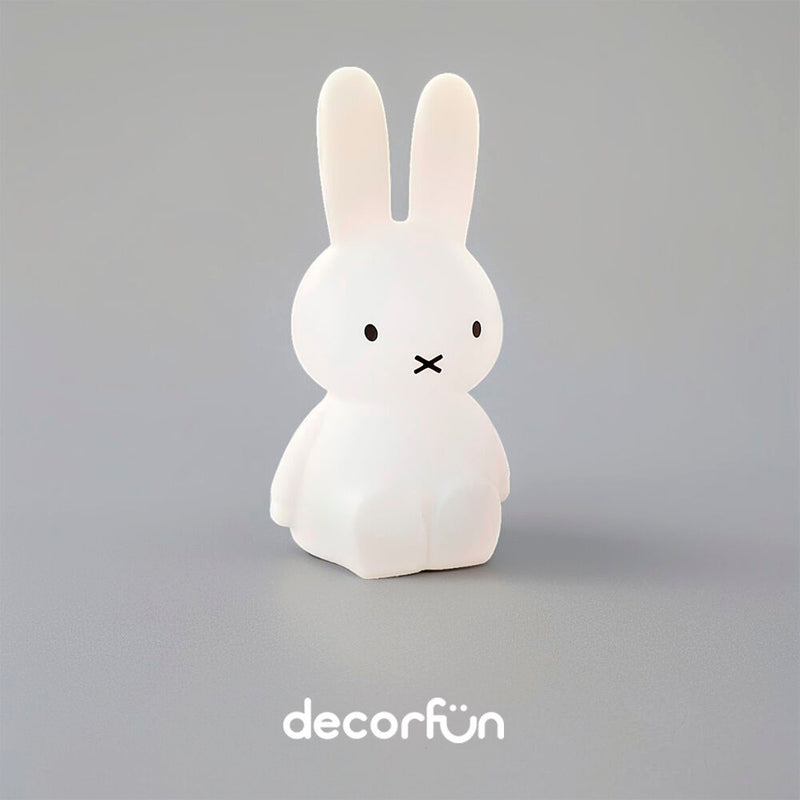 Luminária 3D Coelho 45cm Criativa Decoração Bivolt Branca - Miffy