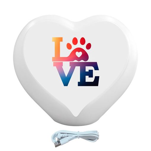 Luminária Coração Love Pet USB