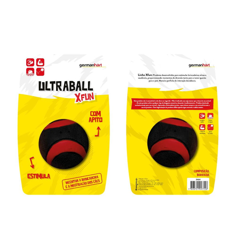 Ultraball: Bola com Apito Flutuante para Cães - Diversão e Estímulo Bucal