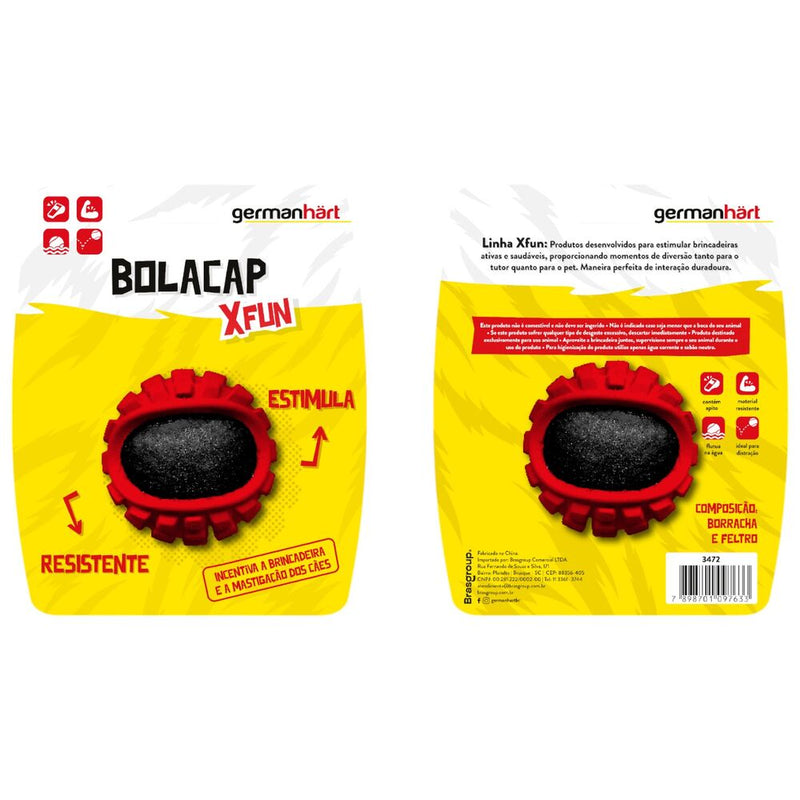 Bolacap: Bola de Tênis com Capa de Borracha para Pet, Resistente e Interativo